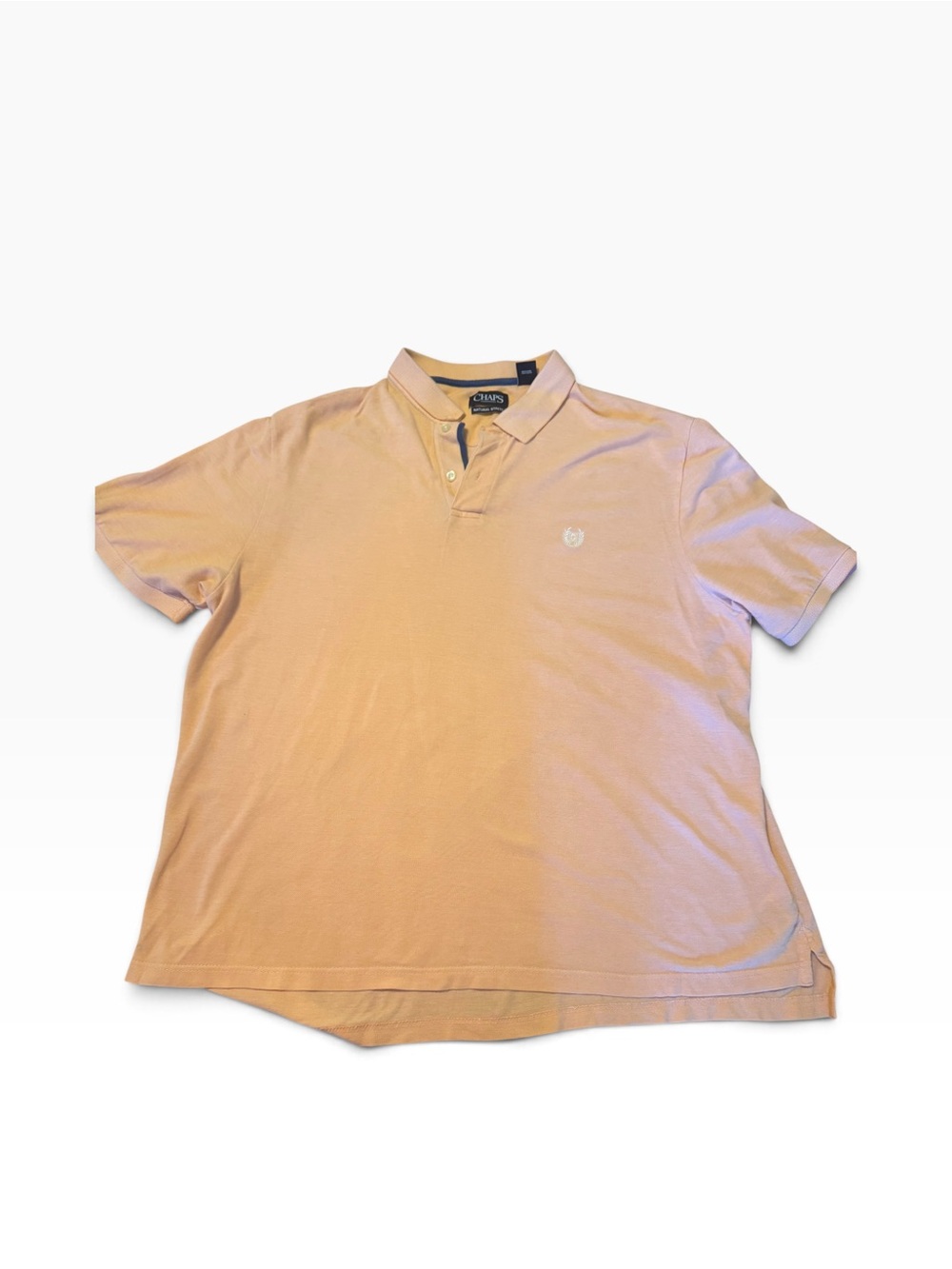 Chaps Men's Polo Shirt - Peach Pink